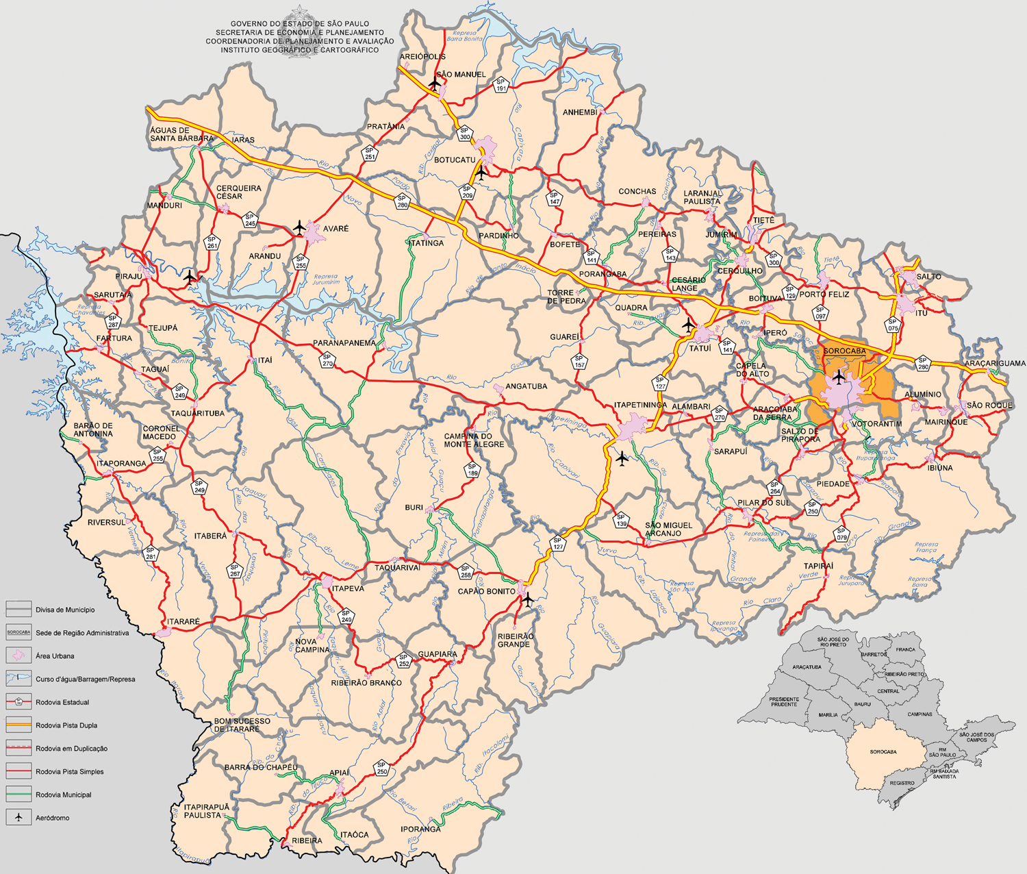 Mapa Sorocaba